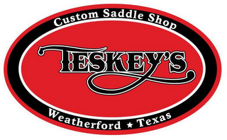TESKEY'S CUSTOM SADDLE SHOP WEATHERFORD TEXAS logo