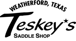 TESKEY'S SADDLE SHOP WEATHERFORD, TEXAS logo
