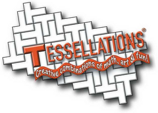 TESSELLATIONS; CREATIVE COMBINATIONS OF MATH, ART & FUN! logo