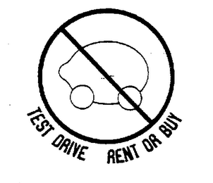 TEST DRIVE RENT OR BUY logo