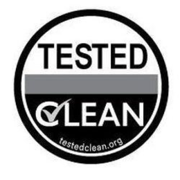 TESTED CLEAN TESTEDCLEAN.ORG logo