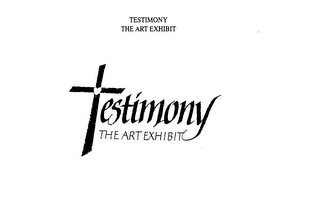 TESTIMONY THE ART EXHIBIT logo