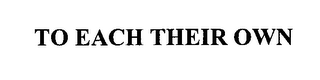 TETO TO EACH THERE OWN logo