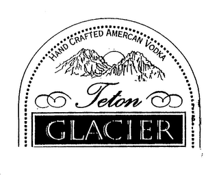TETON GLACIER HAND CRAFTED AMERICAN VODKA logo