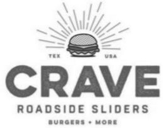 TEX USA CRAVE ROADSIDE SLIDERS BURGERS + MORE logo