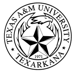TEXAS A & M UNIVERSITY 1971 TEXARKANA logo