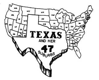 TEXAS AND HER 47 SUBURBS logo