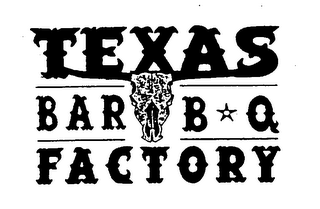 TEXAS BAR B Q FACTORY logo
