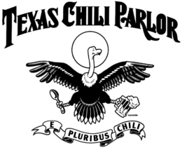 TEXAS CHILI PARLOR E PLURIBUS CHILI logo