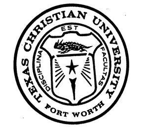 TEXAS CHRISTIAN UNIVERSITY FORT WORTH DISCIPLINA EST FACULTAS logo