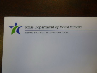 TEXAS DEPARTMENT OF MOTOR VEHICLES HELPING TEXANS GO. HELPING TEXAS GROW. logo