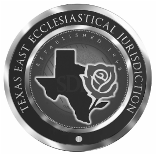 TEXAS EAST ECCLESIASTICAL JURISDICTION TEXAS ESTABLISHED 1966 SD OR logo