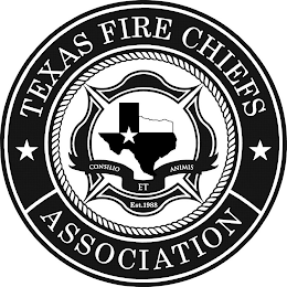 TEXAS FIRE CHIEFS ASSOCIATION CONSILIO ET ANIMIS EST.1988 logo