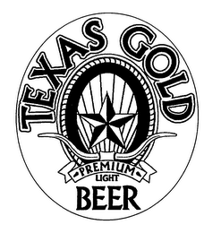 TEXAS GOLD PREMIUM LIGHT BEER logo