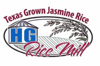 TEXAS GROWN JASMINE RICE HG RICE MILL logo