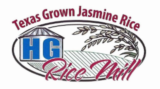 TEXAS GROWN JASMINE RICE HG RICE MILL logo