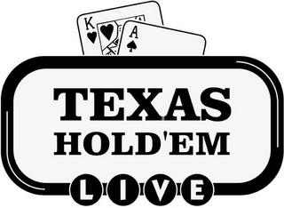 TEXAS HOLD'EM LIVE A K logo