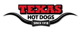 TEXAS HOT DOGS SINCE 1918 logo