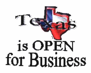 TEXAS IS OPEN FOR BUSINESS logo