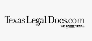 TEXAS LEGAL DOCS.COM WE KNOW TEXAS. logo