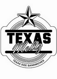 TEXAS MELTZ TEXAS SIZE SANDWICHES logo