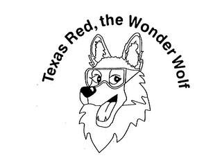 TEXAS RED, THE WONDER WOLF logo