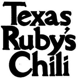 TEXAS RUBY'S CHILI logo