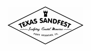 TEXAS SANDFEST SCULPTING. COASTAL. MEMORIES. PORT ARANSAS, TX. logo