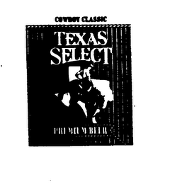 TEXAS SELECT COWBOY CLASSIC PREMIUM BEER logo