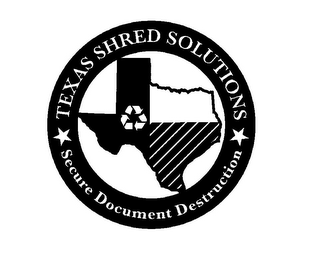 TEXAS SHRED SOLUTIONS SECURE DOCUMENT DESTRUCTION logo