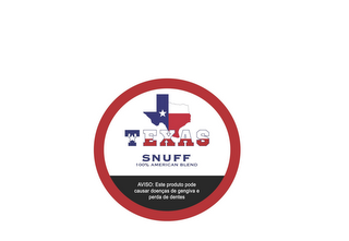 TEXAS SNUFF 100% AMERICAN BLEND AVISO: ESTE PRODUTO PODE CAUSAR DOENCAS DE GENGIVA E PERDA DE DENTES logo