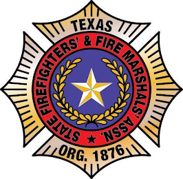TEXAS STATE FIREFIGHTERS' & FIRE MARSHALS' ASSN. ORG. 1876 logo