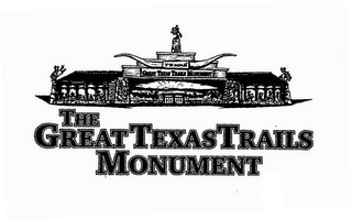 TEXAS THE GREAT TEXAS TRAILS MONUMENT logo