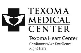 TEXOMA MEDICAL CENTER TEXOMA HEART CENTER CARDIOVASCULAR EXCELLENCE RIGHT HERE logo