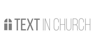 TEXT IN CHURCH logo