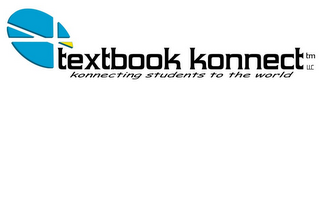 TEXTBOOK KONNECT LLC KONNECTING STUDENTS TO THE WORLD logo