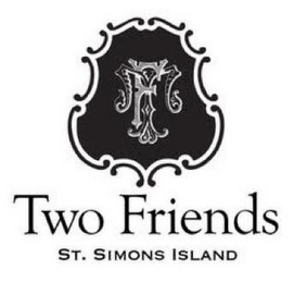 TF TWO FRIENDS ST SIMONS ISLAND logo