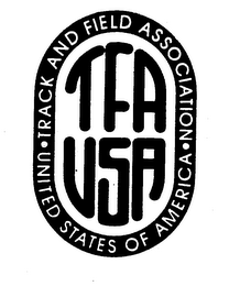 TFA USA TRACK AND FIELD ASSOCIATION UNITED STATES OF AMERICA logo
