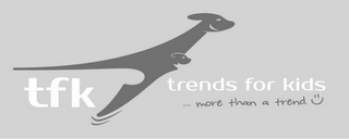 TFK TRENDS FOR KIDS ... MORE THAN A TREND logo