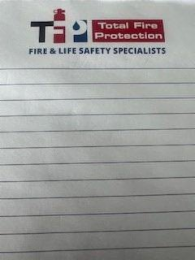 TFP TOTAL FIRE PROTECTION FIRE & LIFE SAFETY SPECIALISTS logo