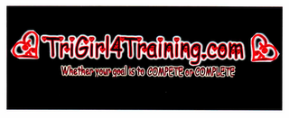 TG 4T TRIGIRL4TRAINING.COM WHEN YOUR GOAL IS TO COMPETE OR COMPLETE logo