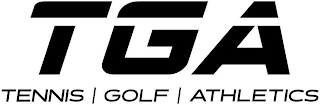 TGA TENNIS GOLF ATHLETICS logo