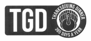 TGD THANKSGIVING DINNER 365 DAYS A YEAR logo