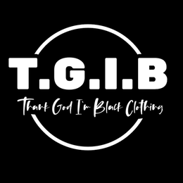 T.G.I.B, THANK GOD I'M BLACK CLOTHING logo
