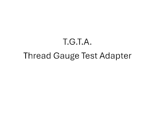 T.G.T.A. THREAD GAUGE TEST ADAPTER logo