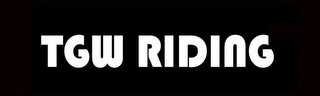 TGW RIDING logo