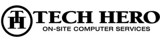 TH TECH HERO ON-SITE COMPUTER SERVICES logo