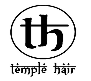 TH TEMPLE HAIR logo