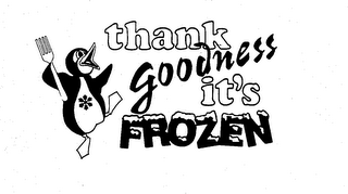 THANK GOODNESS IT'S FROZEN logo