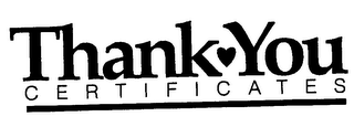 THANK YOU CERTIFICATES logo